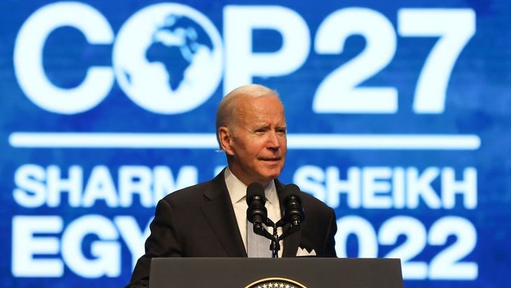 Il presidente Biden parla alla COP27 di Sharm El-Sheik